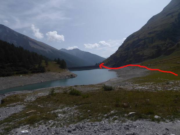 13 Discesa dal lago Rochemolles Colle Sommeiller in MTB