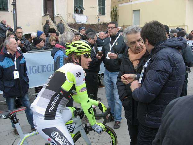 3 Il plurivincitore del Trofeo Pippo Pozzato con Beppe Conti e Silvio Martinello (foto Mauro Percudani)