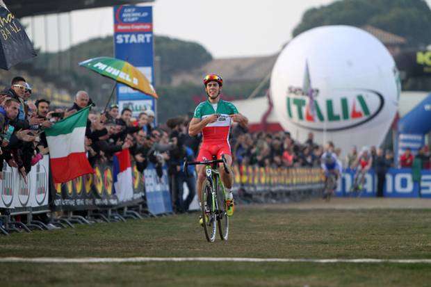 Marco Aurelio Fontana 3° nella Coppa del Mondo ciclocross 2012 a Roma (foto organizzazione)