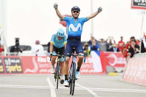 Alejandro Valverde trionfa nell’Abu Dhabi Tour (foto federciclismo)