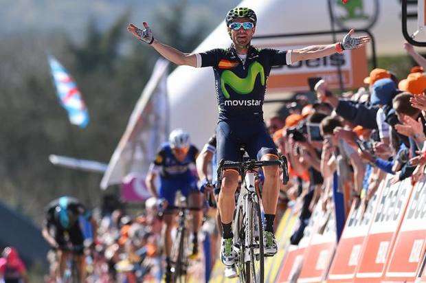 Alejandro Valverde vince per la quarta volta la Freccia Vallone (foto cyclingnews)