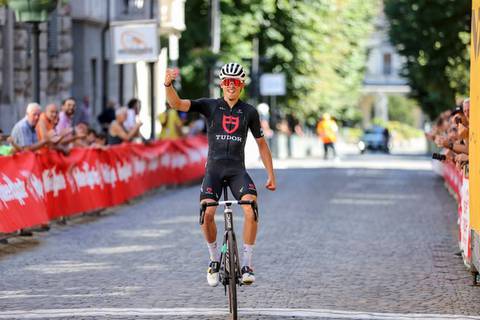 Alex Baudin vincitore ad Aosta (foto girovalledaosta)