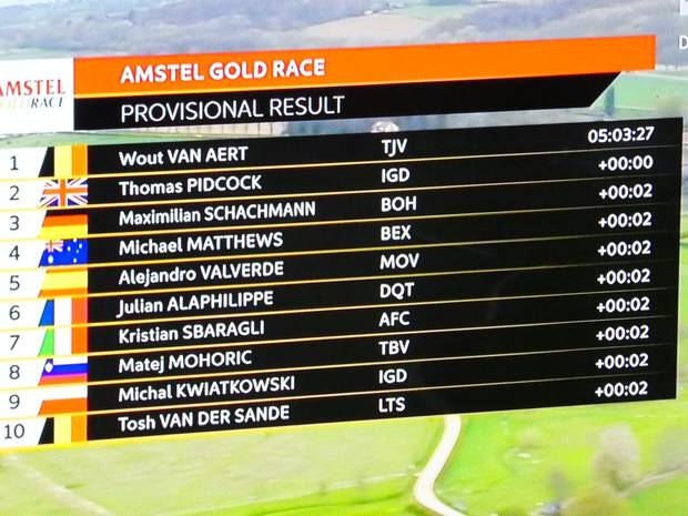 Amstel Gold Race vittoria di Van Aert al fotofinish su Pidcock (4)