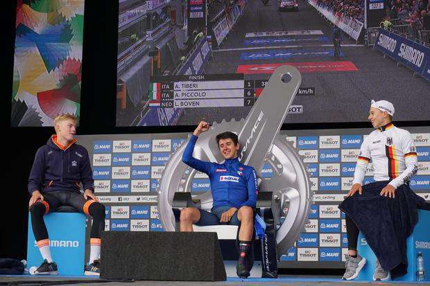 Antonio Tiberi campione del mondo junior a cronometro ( foto federciclismo) (3)