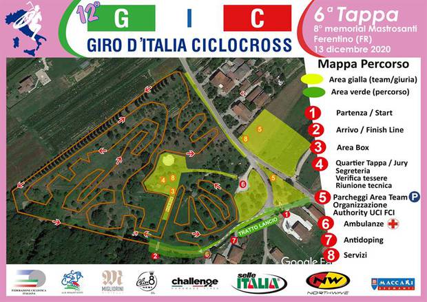Area gara Ferentino Giro d'Italia Ciclocross