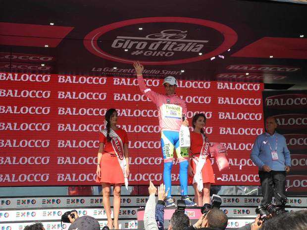 Contador maglia rosa al Giro d'Italia 2015