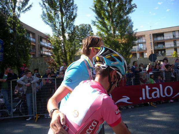 Vincenzo nibali dopo l'arrivo