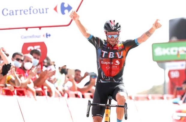 Damiano Caruso vincitore tappa di Alto de Velefique alla Vuelta (fonte Federciclismo)