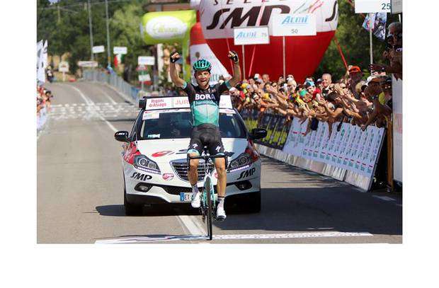 Davide Formolo Campione Italiano di ciclismo su strada a Compiano (foto federciclismo)