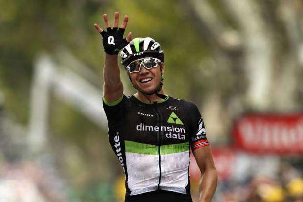 Edvald  Boasson Hagen vincitore tappa 19 Tour de France (foto Cyclingnews)
