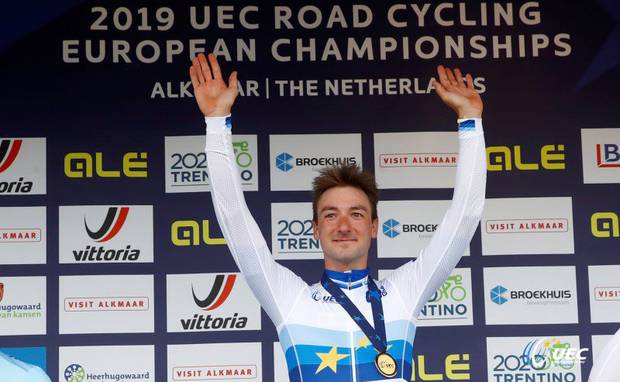 Elia Viviani vincitore del Campionato Europeo 2019 (Foto uec.ch)