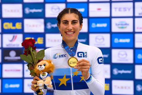 Elisa Balsamo campionessa europea Omnium olimpico (foto Bettini Federciclismo)