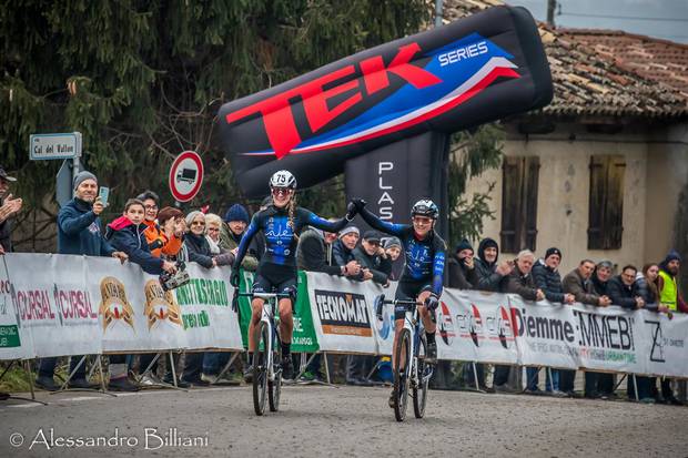 Eva Lechner e Lucia Bramati vincitrici del Ciclocross Città di San Fior (foto Billiani)