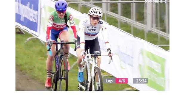 Eva Lechner seconda nel ciclocross di Hoogerheide (foto federciclismo)
