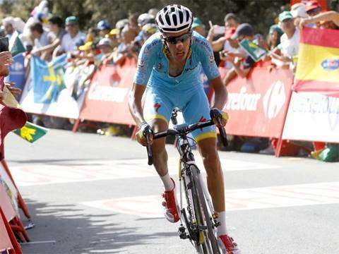 Fabio Aru terzo nella settima tappa della Vuelta (foto fb Astana)