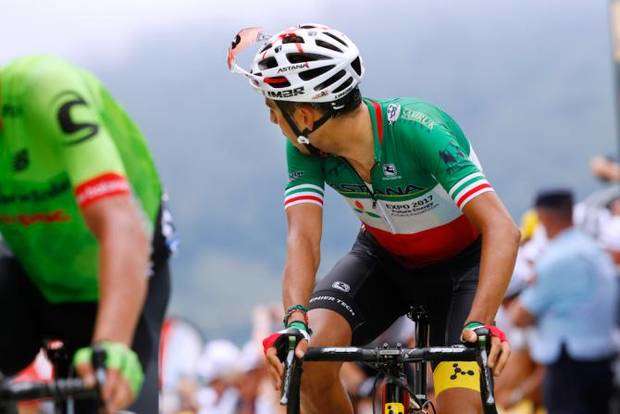 Fabio Aru alla conquista della maglia gialla (foto cyclingnews)