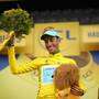Fabio Aru conquista la maglia Gialla del Tour de France sui Pirenei (foto cyclingnews)