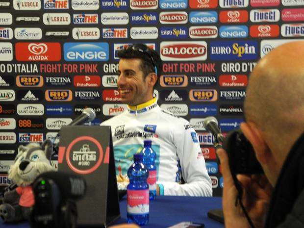 Fabio Aru in conferenza stampa