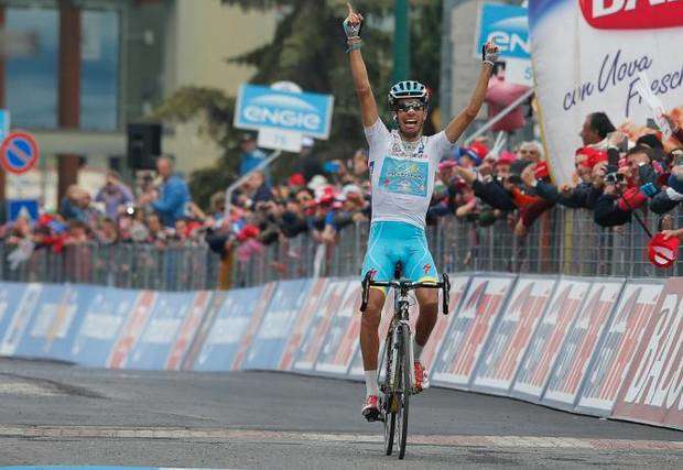 Fabio Aru vince a Sestriere (foto bettini cyclingnews)