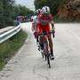 Fausto Masnada e Valerio Conti attaccano nella tappa di San Giovanni Rotondo (foto bettini cyclingnews)