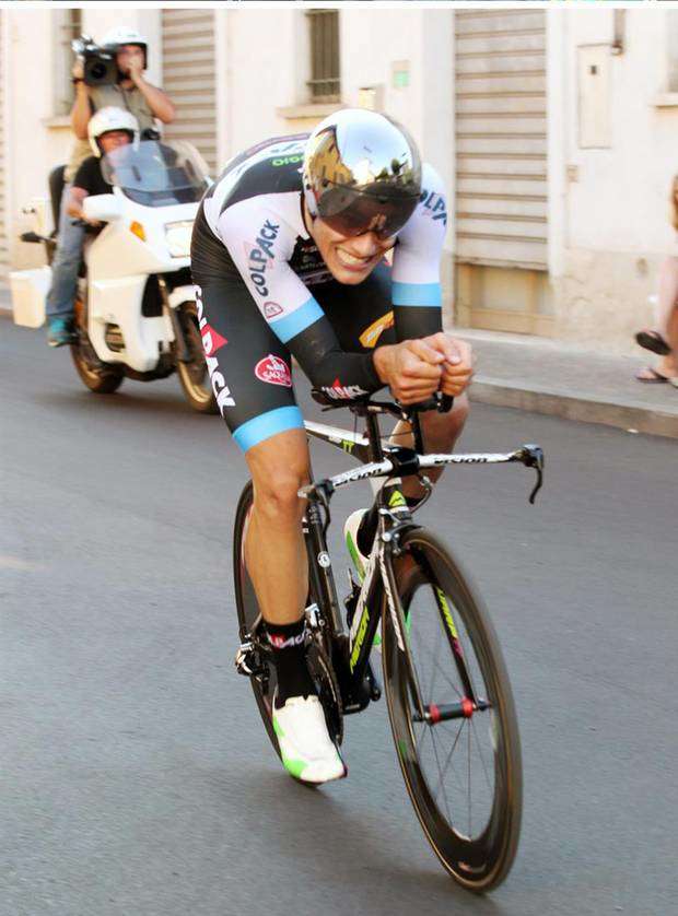 Filippo Ganna vincitore del Campionato Italiano a Cronometro Undr23 (foto federciclismo)