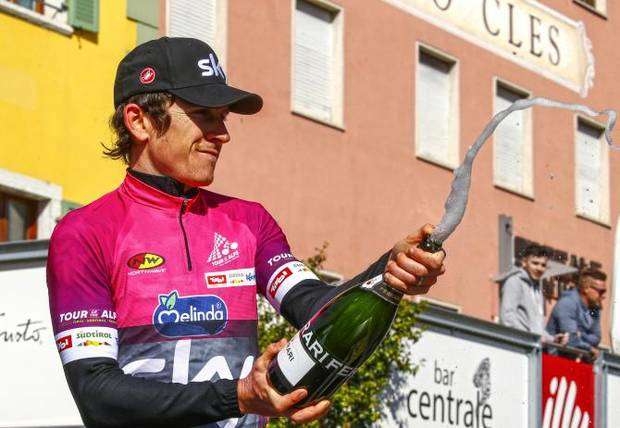 Geraint Thomas vincitore del Tour of the Alps (foto bettini cyclingnews)