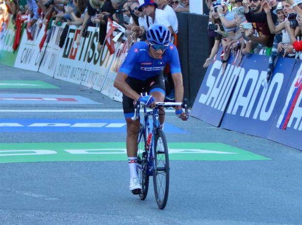 Gianni Moscon miglior azzurro ai Mondiali di ciclismo (foto federciclismo)