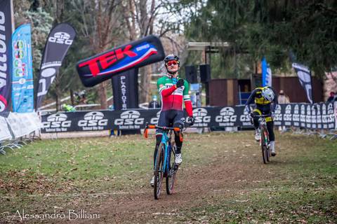 Gioele Bertolini vince il ciclocross di Variano (foto Billiani)