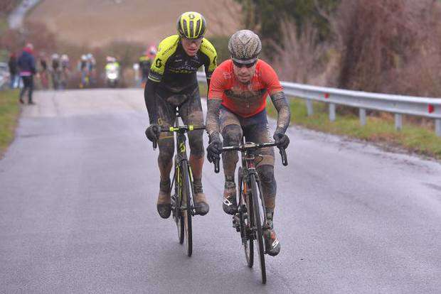 Giovanni Visconti quinto alle Strade Bianche (foto cyclingnews)