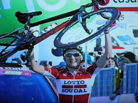 Giro d'Italia tappa 6 Roccaraso, il vincitore Tim Wellens