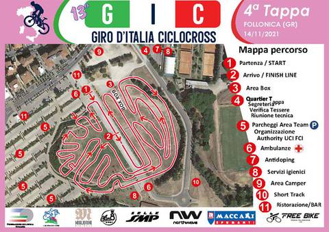 Giro d'Italia Ciclocross tracciato Follonica (foto federciclismo)