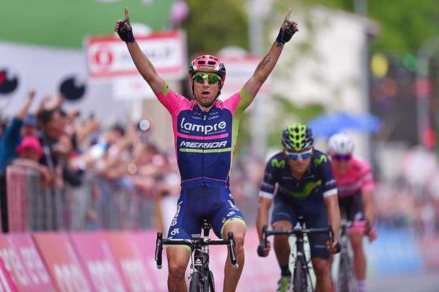 Giro d'Italia Diego Ulissi vincitore tappa Modena Asolo (foto Cyclingnews)