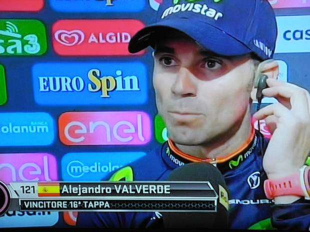 Giro d'Italia tappa Andalo vincitore Alejandro Valverde