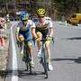 Giro d'Italia tappa Corvara Esteban Chaves e Steven  Kruijswijk (foto cyclingnews)