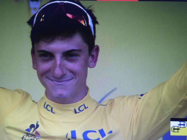 Giulio Ciccone in maglia Gialla al Tour de France (3)