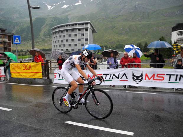Giulio Ciccone secondo a Cervinia Giro Valle d'Aosta 2015