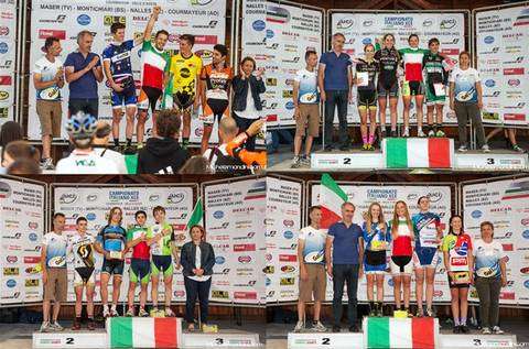 I podi dei Campionati Italiani di XCE Eliminator di Courmayeur (foto Mondini)