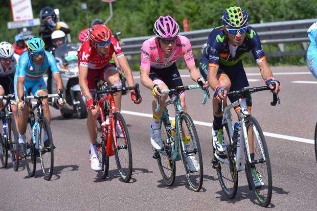 I protagonisti della tappa Bressanone-Andalo del Giro d'Italia (foto cyclingnews)