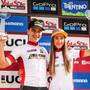 I vincitori della UCI MTB World Cup XCO Nino Schurter e Yana Belomoina (foto organizzazione)