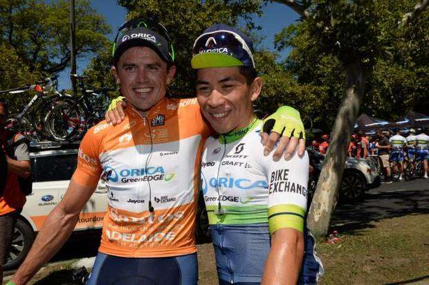 I vincitori di Tour e tappa Simon Gerrans e Caleb Ewan (Foto cyclingnews Sirotti)