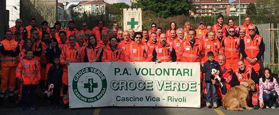 I volontari della Croce Verde di Rivoli