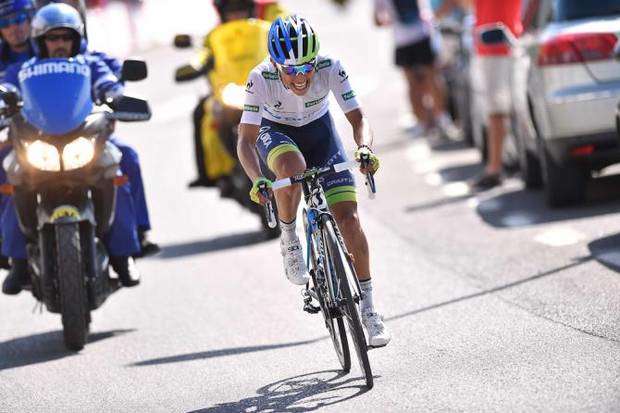 Il Colombiano Esteban Chaves vincitore tappa 6 e leader classifica generale (foto cyclingnews)