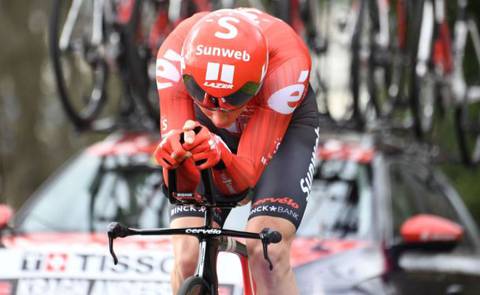 Il danese Andersen vincitore della cronometro alla Parigi Nizza (foto cyclingnews)