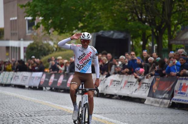 Il francese  Bastien Tronchon vince il Giro della Provincia di Biella (foto Todaro Federciclismo)
