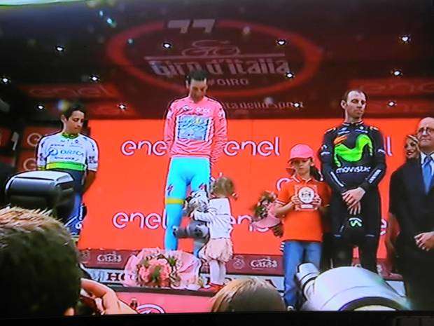Il podio del Giro d'Italia
