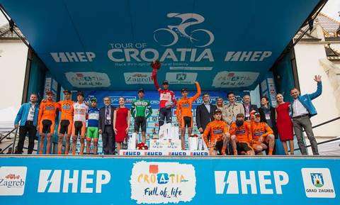 Il podio finale del Tour of Croazia (foto cyclingnews)