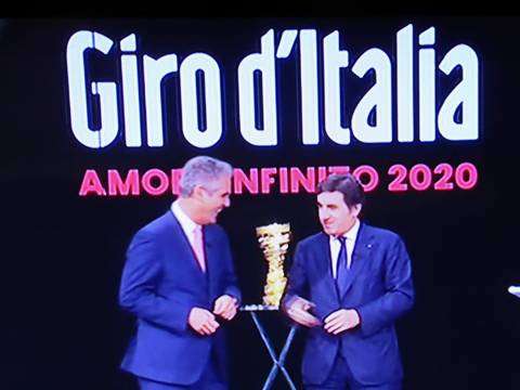 Il presidente RCS Cairo e il presidente RAI alla presentazione Giro d'Italia 2020 (1)