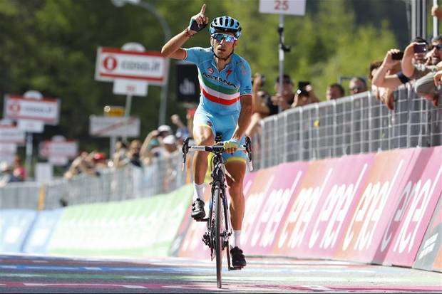 Il trionfo di Vincenzo Nibali a Risoul (foto federciclismo)