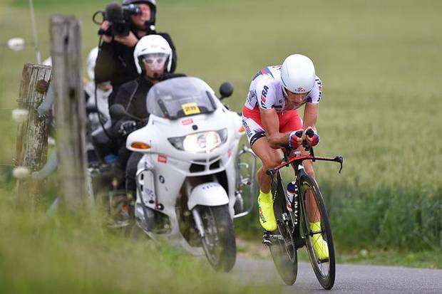 Il vincitore del Giro della Svizzera Simon Spilak (foto cyclingnews)
