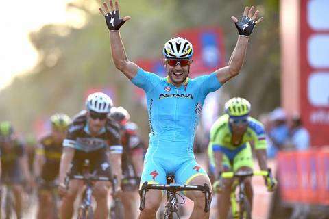 Il vincitore della prima tappa Andrea Guardini (foto cyclingnews)